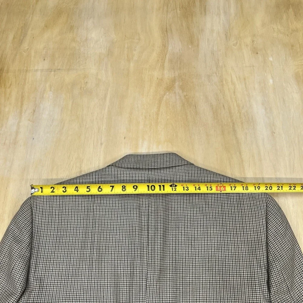 Chaps Silk Wool Blazer‎ Sport Coat Mens 42S Short Classic Fit Beige/Olive/Purple